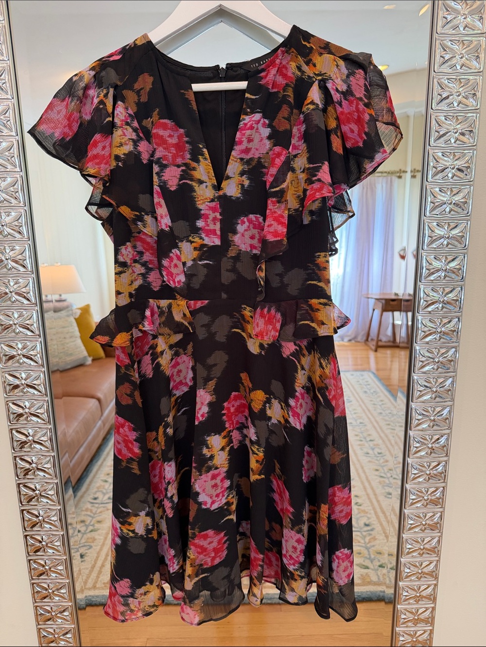 Ted Baker London Dress with Pink and Yellow Floral Print